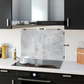 DECORITA Cam Ocak Arkası Koruyucu- Gri Duvar - 5