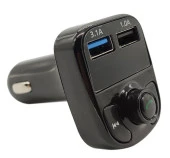 Torima X8 Fm Transmitter BT/USB/MP3/MicroSD Kart Çakmaklık Girişli Kablosuz Müzik Çalar Araç Kiti - 2