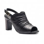 Pureny Yüksek Topuk Hakiki Deri Kadın Sandalet 9034 - 1