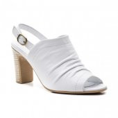 Pureny Yüksek Topuk Hakiki Deri Kadın Sandalet 9034 - 9