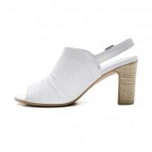 Pureny Yüksek Topuk Hakiki Deri Kadın Sandalet 9034 - 11