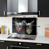 DECORITA Cam Ocak Arkası Koruyucu- Su ve Sebzeler - 5
