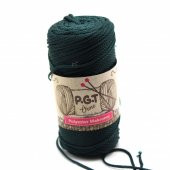 Polyester Makrome İpi Koyu Yeşil - 3