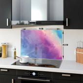 DECORITA Cam Ocak Arkası Koruyucu- Renkli Tuval - 5