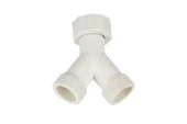 Plastik Bahçe Musluğu 1/2 Çamaşır Musluğu Çatalı Birlikte Set - 2