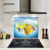 DECORITA Cam Ocak Arkası Koruyucu- Tropik Meyveler - 2
