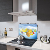 DECORITA Cam Ocak Arkası Koruyucu- Tropik Meyveler - 3