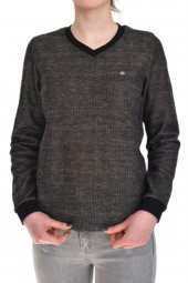Bayan V Yaka Sweatshirt BGLNT86940 - 1