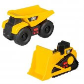 CAT Sesli ve Işıklı Mini İş Araçları - 1