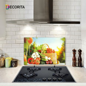 DECORITA Cam Ocak Arkası Koruyucu- Sebze Sepeti - 1