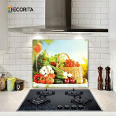 DECORITA Cam Ocak Arkası Koruyucu- Sebze Sepeti - 2