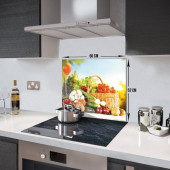 DECORITA Cam Ocak Arkası Koruyucu- Sebze Sepeti - 4