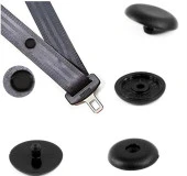 Emniyet Kemeri Klipsi Düğmesi Aparatı Siyah Renk 1 Adet - 1