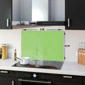 DECORITA Cam Ocak Arkası Koruyucu- Düz Renk - Neon Yeşil - 3