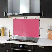 DECORITA Cam Ocak Arkası Koruyucu- Düz Renk - Neon Pembe - 3