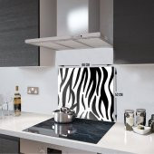 DECORITA Cam Ocak Arkası Koruyucu- Zebra Desen - 2