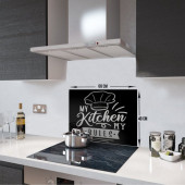 DECORITA Cam Ocak Arkası Koruyucu- My Kitchen My Rules - 3