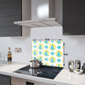 DECORITA Cam Ocak Arkası Koruyucu- Yelken desen - 3