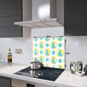 DECORITA Cam Ocak Arkası Koruyucu- Yelken desen - 4