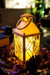 Country Tarzı Barcelona Pilli ve Usbli Led Fener - 2