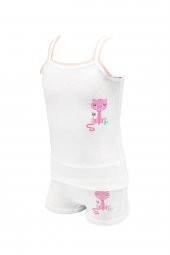 KATAMİNO CAT LOVE KEDİLİ KIZ ÇOCUK ATLET BOXER TAKIM | K128091 - 3