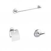 BANYO AKSESUAR SETİ WC KAĞITLIK+UZUN HAVLULUK+BORNOZ ASKILIĞI - 1