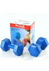 Fitness Spor Dumbell Ağırlık Seti 8 Kg Köşeli Plastik - 1