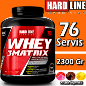 Hardline Whey 3 Matrix 2300 Gr 76 Servis Protein Tozu - 1