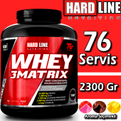 Hardline Whey 3 Matrix 2300 Gr 76 Servis Whey Protein Tozu - 1