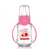 Bebeneo Kulplu Cam Biberon 120 ml - 1