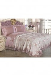 Fransız Güpürlü Tek Kişilik Eylül Pike Takımı Pudra thumbnail 5