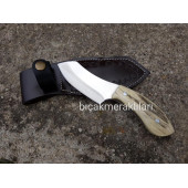 El İşçiliği Küçük Av Bıçağı 16cm-Geyik Boynuzu Sap - 1