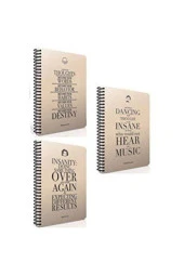 Gıpta Bloknot Typo Spiralli Sert Kapak Çizgili 100 YP A4 2730 - 1