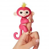 Happy Monkey İnteraktif Parmak Maymunu Pembe - 1