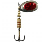 Alabalık Turna Döner Olta Kaşık - Ilba Tondo Alpha 30173 - Gümüş/Kırmızı - No:3 thumbnail 1