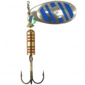 Alabalık Turna Döner Olta Kaşık - Ilba Zebra 21124 - Gümüş/Mavi - No:4 thumbnail 1