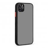Apple iPhone 11 Pro Max Kılıf Kamera Korumalı Mat Sert Lüx Rubber - 1