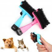Evcil Hayvan Fırçası Pratik Otomatik Tuşlu Kıl Tüy Temizleme - 1