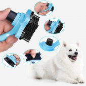 Evcil Hayvan Fırçası Pratik Otomatik Tuşlu Kıl Tüy Temizleme - 4