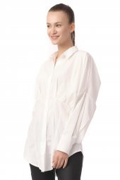 Salaş Kesim Pensli Kadın Gömlek - 12