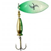 Turna Levrek Alabalık Döner Olta Kaşık - Alp Long - Yeşil/Beyaz - No:2/20GR thumbnail 1