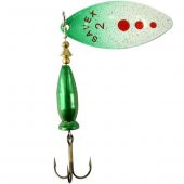 Turna Levrek Alabalık Döner Olta Kaşık - Alp Long - Yeşil/Kırmızı - No:2/16GR thumbnail 1