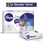 Sleepy  Gece Külotu Lavanta Yağlı 5 Numara Junıor 24 Adet+Lavanta Yağlı Masaj Ve Temizlik Havlusu 40 Yaprak - 1