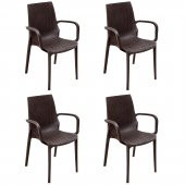 RomanoSet Nirvana Rattan Koltuk 4 lü Set - 1