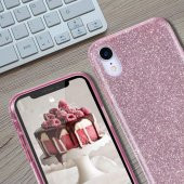 Apple iPhone XS Max 6.5 Kılıf ​​​Zore Eni Parıldayan Taşlı Kılıf - 8