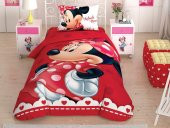 Taç Lisanslı Minnie Lovely Glitter Tek Kişilik Nevresim Takımı - 1