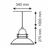 HELIOS HLD-1026 - Dekoratif Retro Avize - 1