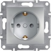 Schneider Electric Asfora Plus Çocuk Korumalı Topraklı Priz Alümi - 1