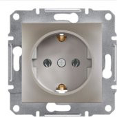 Schneider Electric Asfora Plus Topraklı Priz Bronz - 1