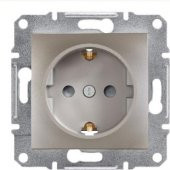 Schneider Electric Asfora Plus Çocuk Korumalı Topraklı Priz Bronz - 1